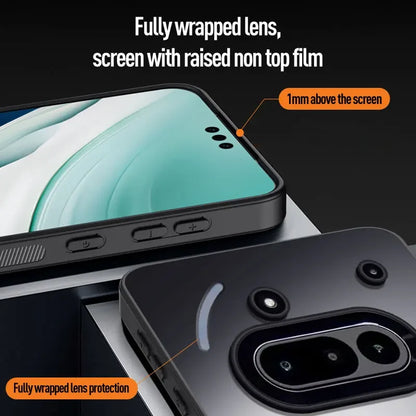 Magnetic Case for Nothing Phone 3A Pro Matte Shockproof Hard Bumper Stand Holder Cover Cases for Nothing Phone 3A 2A CMF Phone 1