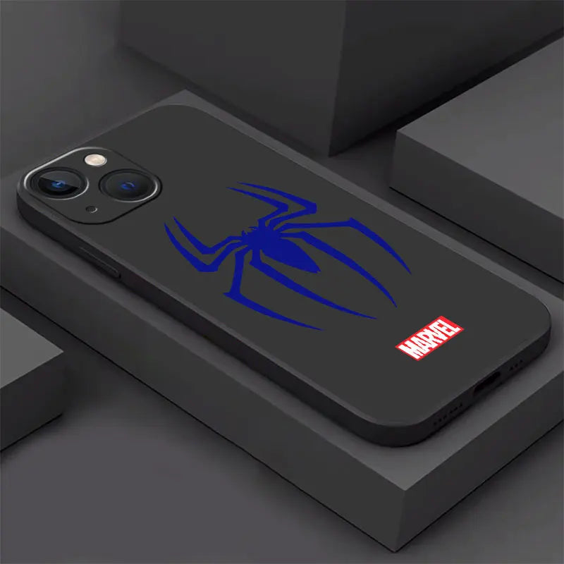 phone Cases for iphone 14 case 11 12 15 Pro XS Max 8 13 Mini X SE 7 16 Plus funda Antiscratch cover Spider Man Fashion Cool Logo