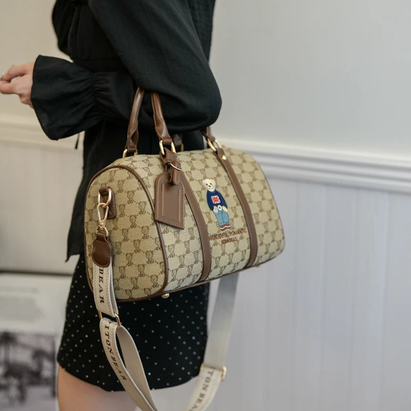 New Women Pillow Bag Large Capacity Fashion Lightweight Luggage Travel Bag Designer Retro Female Handbag Shoulder Crossbody Bags