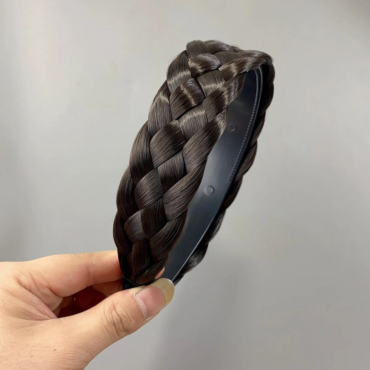 Wig Twist Headbands for Women Wide Fashion Fishbone Braids Hairbands Handmade Retro Head Hoop Styling Headwear Accessories