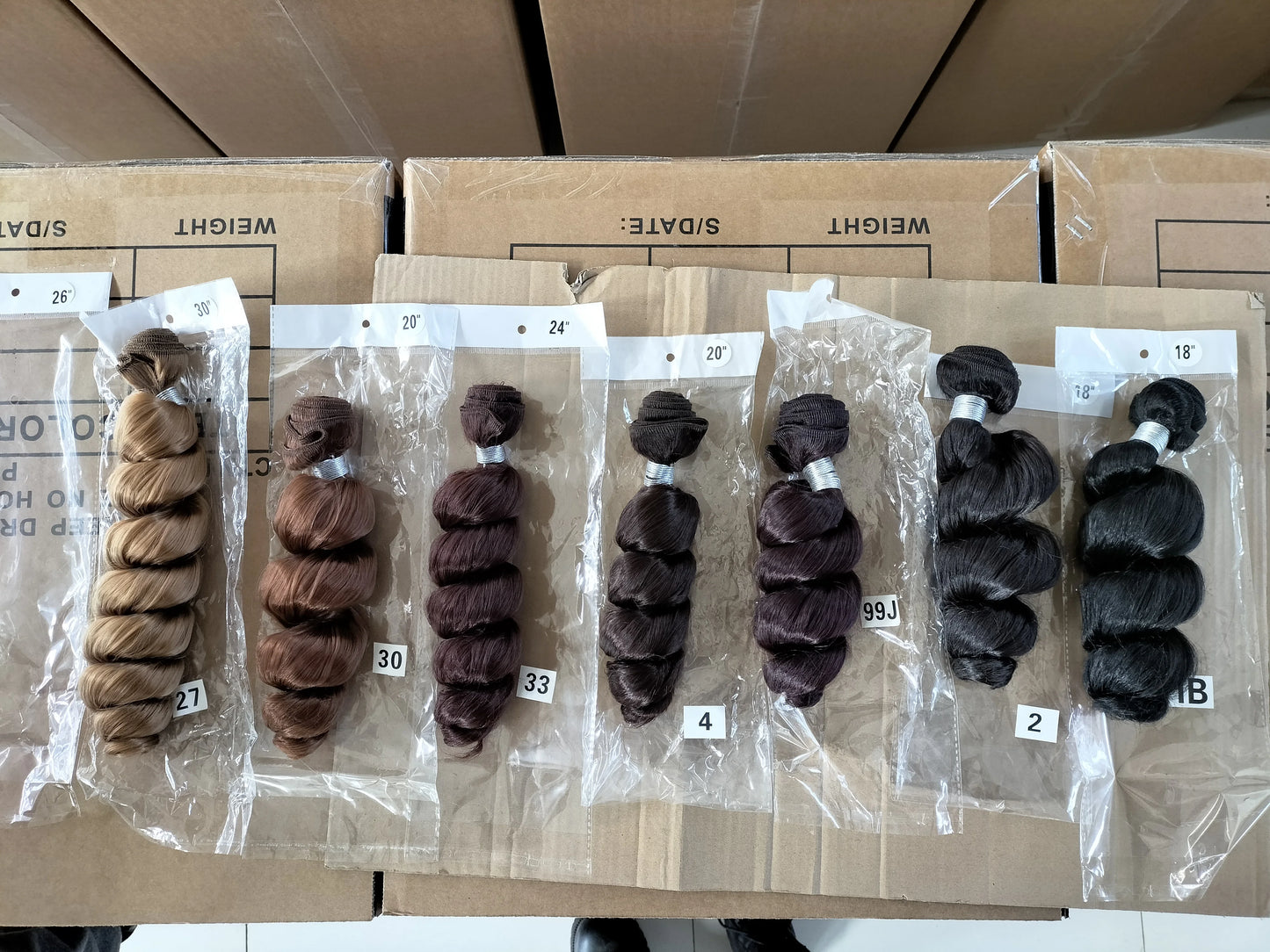 Lydia 1PCS/Pack Loose Wavy Hair Weaving 1B# Hair Weave 18"-30" Heat Resistant Synthetic Hair Extensions Bundles 110g/Pcs