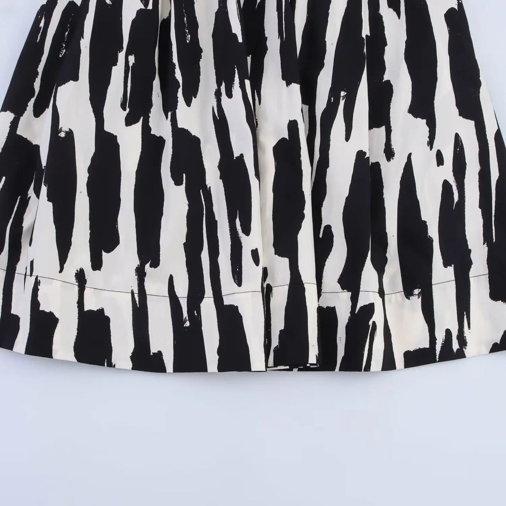 Women's Skirts Summer 2025 New Print Elegant Women's High Waist Skirts Chic Casual Joker Summer Travel Youth Skirts