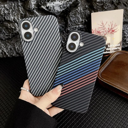 Simple Slim Matte Carbon Fiber Frameless Phone Cases for iPhone Shockproof Hard Cover 16 15 14 plus 13 12 pro Max 11 Half Pack