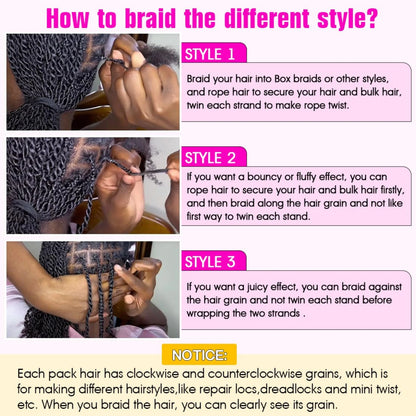 Human Hair No Weft 4C Afro Kinky Curly Virgin Brazilian Human Hair Extensions Weave Bundles Weaving for African Black Women 16"