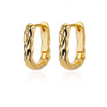 Elegant Round Earrings for Women Girls Luxury Stainless Steel Hoop Earrings Vintage Wedding Engagement Aesthetic Jewerly aretes