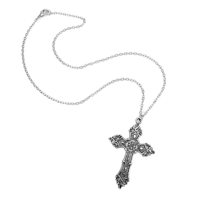 Fashion Christian Necklaces for Women Wen Gift Vintage Gothic for Pendant Long Chain Necklace Choker Goth Punk Jew