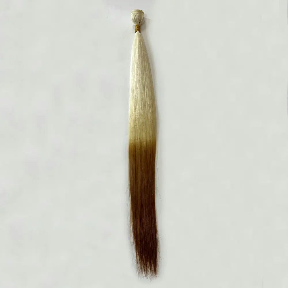 Hair Weave Two Dyed Ombre Color 613/30,Synthetic hair Blend Bundles 30 Inches Silk Straight Hair Extension Yaki Straight 100g
