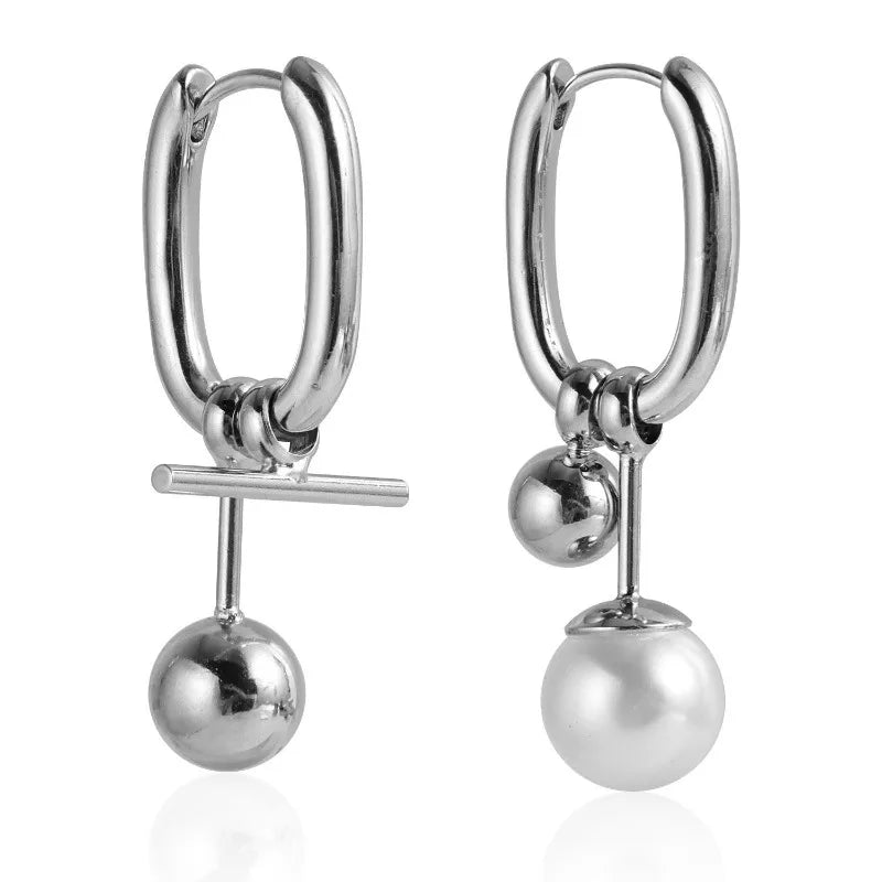 Modern Jewelry Elegant Temperament Metal Geometric Earrings For Women Party Gifts Simply Design Ear Accessories Hot Selling