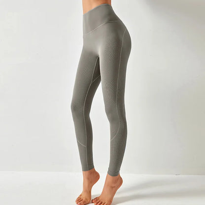 Women High Waist Yoga Pants Leggings with Back Pocket Running Cycling Breathable Sports Leggings Fitness Workout Gym Clothing