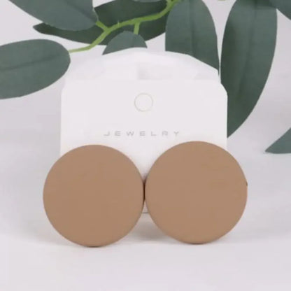 High Quality Exaggerated Acrylic Round Earrings Colorful Dangle Earrings Simple And Versatile Earrings Fashion Earrings