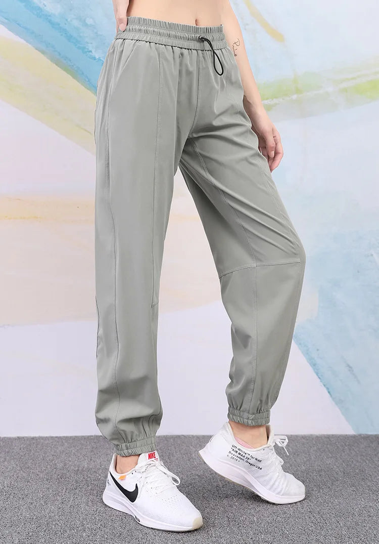 Women Yoga Training Pants Sports Trousers Exercise Fitness High Waist Sportswear Running Jogging Pants Workout Yoga Sweatpants