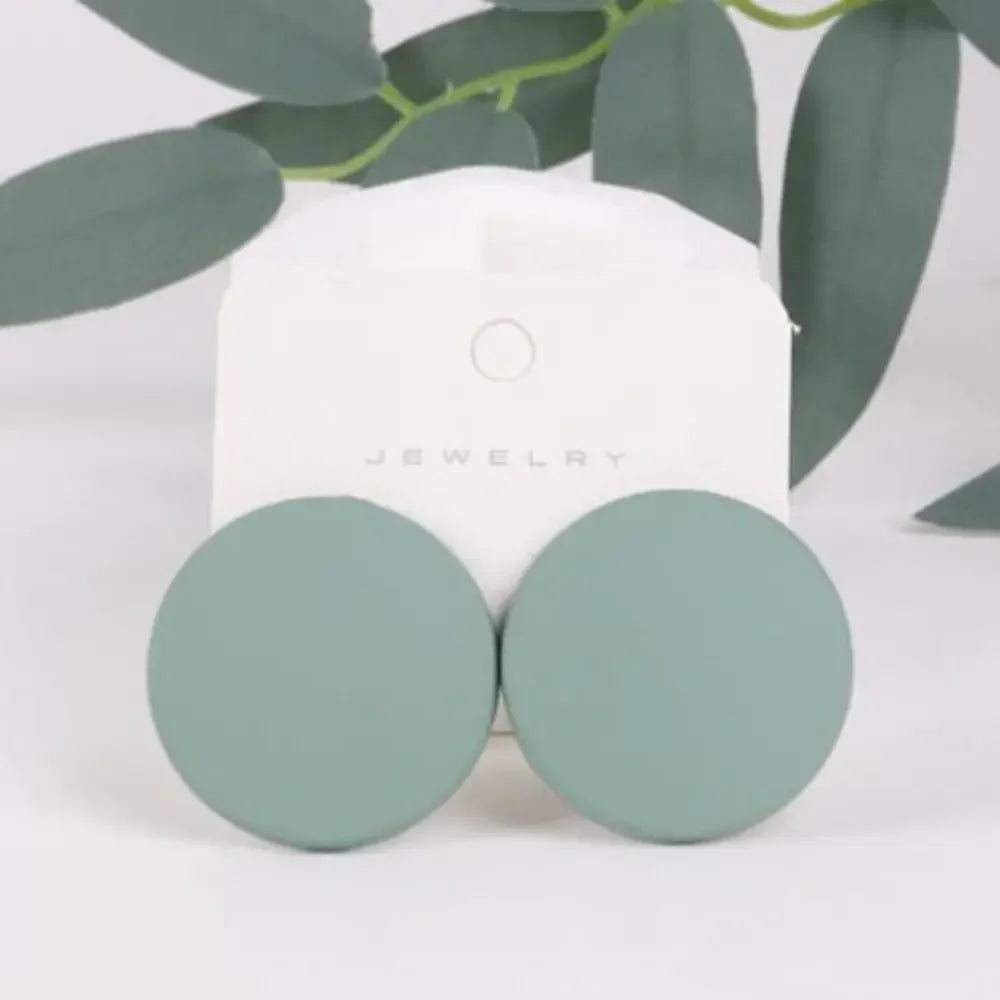 High Quality Exaggerated Acrylic Round Earrings Colorful Dangle Earrings Simple And Versatile Earrings Fashion Earrings