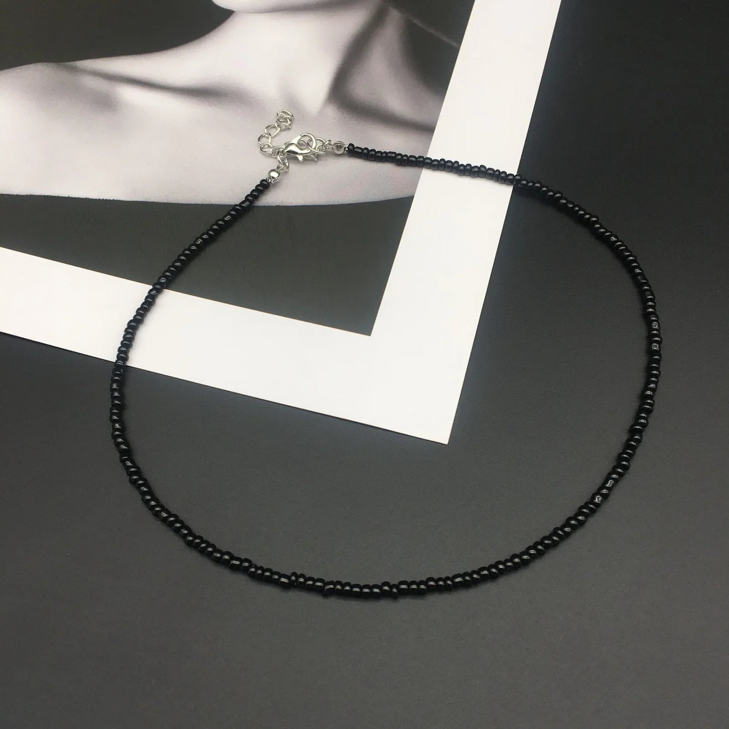 Silver Beads Pearl Women Necklace Fashion New Korean Sweet Colorful Female Neck Jewelry Gift Drop Shipping Wholesale Accessories