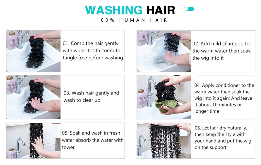 Deep Wave Bundles 3 PCS Natural Color 100% Remy Human Hair Bundles 10-40 Inch 100 Gram Per Bundle Sew In Quick Weave Bundles