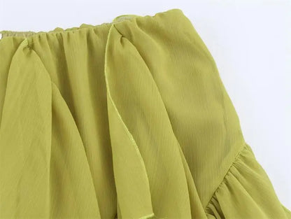 Skirts Summer Women's 2025 New Chic Women's Elegant Cascading Holiday Skirts Street Leisure Youth Fashion Long Skirts