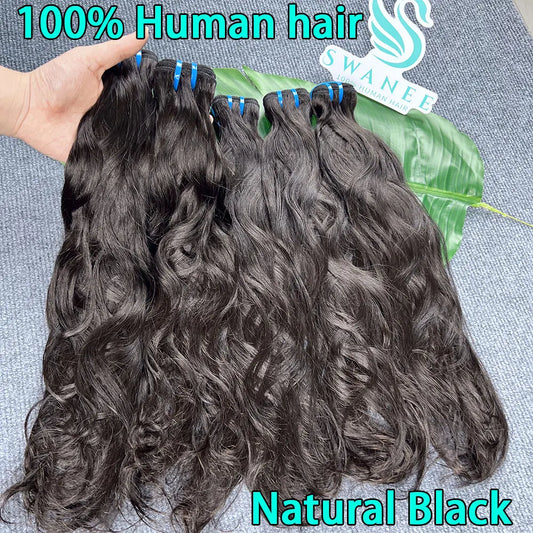 Natural Wave Hair 1/3/4 Bundles Deal 100% Virgin Raw Human Hair Weave Extension Double Wefts Can Be Colored Dyed 10-30Inch