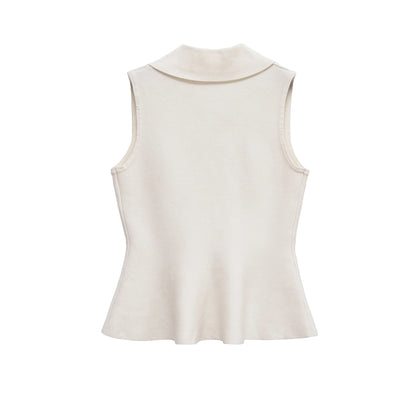 Women's clothing 2025 summer new product fashion European and American style short skirt style knitted vest top