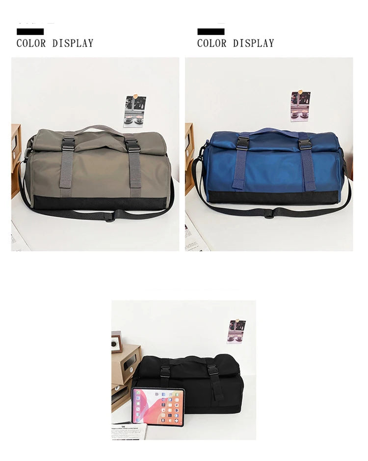 Fashion Travel Bags For Women Large Capacity Men's Sports bag Waterproof Weekend Sac Voyage Female Messenger Bag Dry And Wet