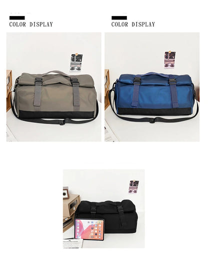 Fashion Travel Bags For Women Large Capacity Men's Sports bag Waterproof Weekend Sac Voyage Female Messenger Bag Dry And Wet