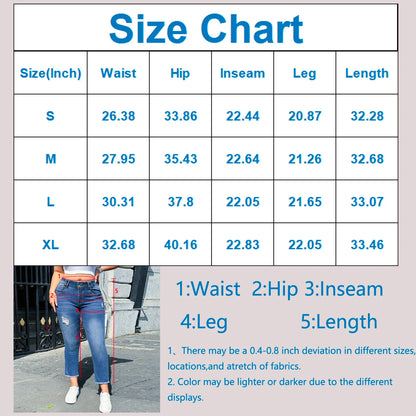 Women'S Jeans Skinny Trend Ripped Casual Fashion Small Foot Jeans Pantalones De Mujer CalçA Pantalona Feminina New брюки женские