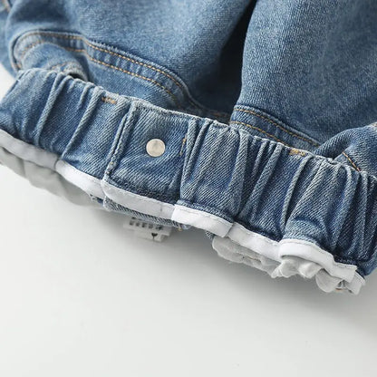 Girls Denim Skirts Vintage Jean Skirt 2024 New Blue Denim Skirts For Teenage Kids Clothing