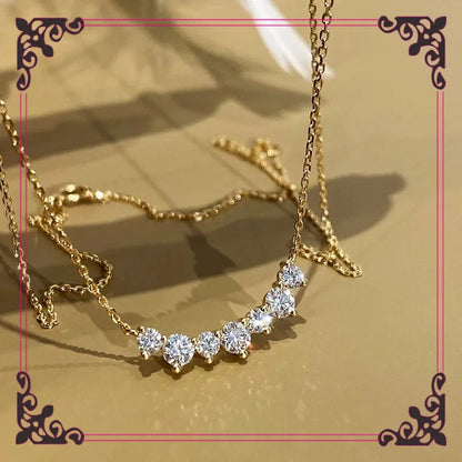 Necklace with geometric pendant CZ silver plated 925 or 18 carats, exquisite jewelry for women, wedding day, gift