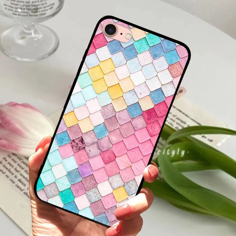 For iPhone 6S 6 Case Silicone Soft Back Phone Cover For iPhone 7 7Plus 6 6S Plus Silicon Cases For iPhone 8 8 Plus Fundas Bumper