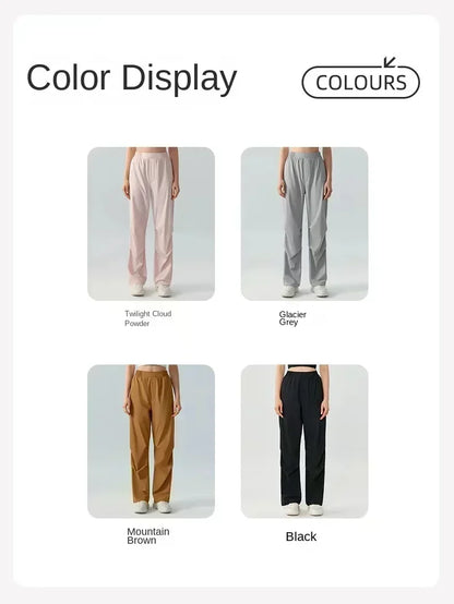 2025 Yoga Pants Women High-waisted Hip-lifting Dance Pants Flared Wide-leg Pants Sports Fitness Pants Summer