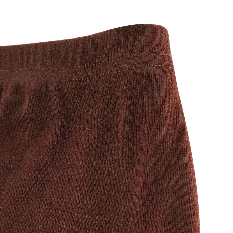 Sexy Women's Skirt Summer Solid New Streetwear Fashion Casual Slim Versatile Female Straight Skirt Elegant Simple Knitted Skirt