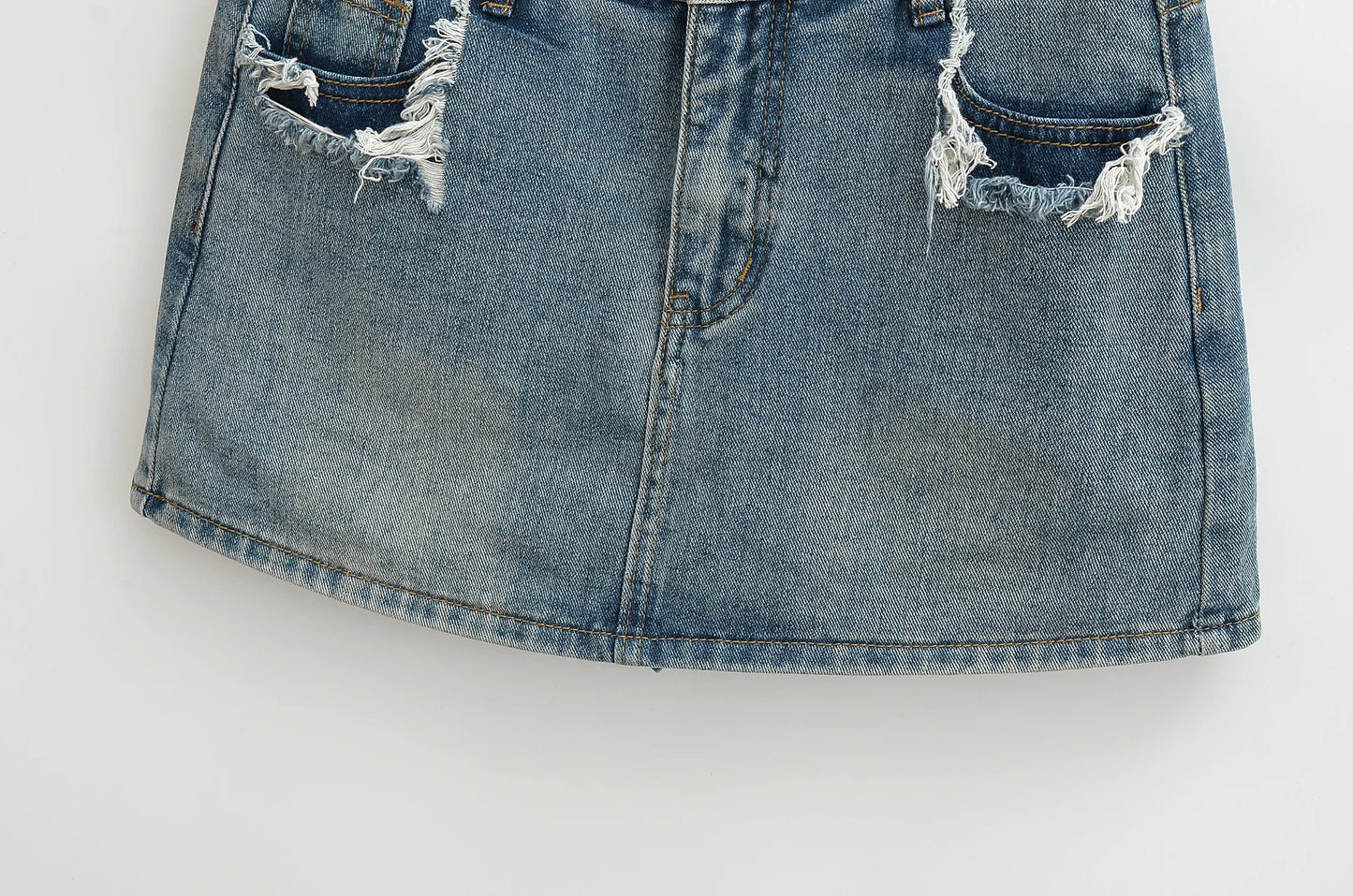 Mini skirts for women high waisted denim skirt black distressed jeans skirts womens 2024 Summer clothes blue jean skirts ripped