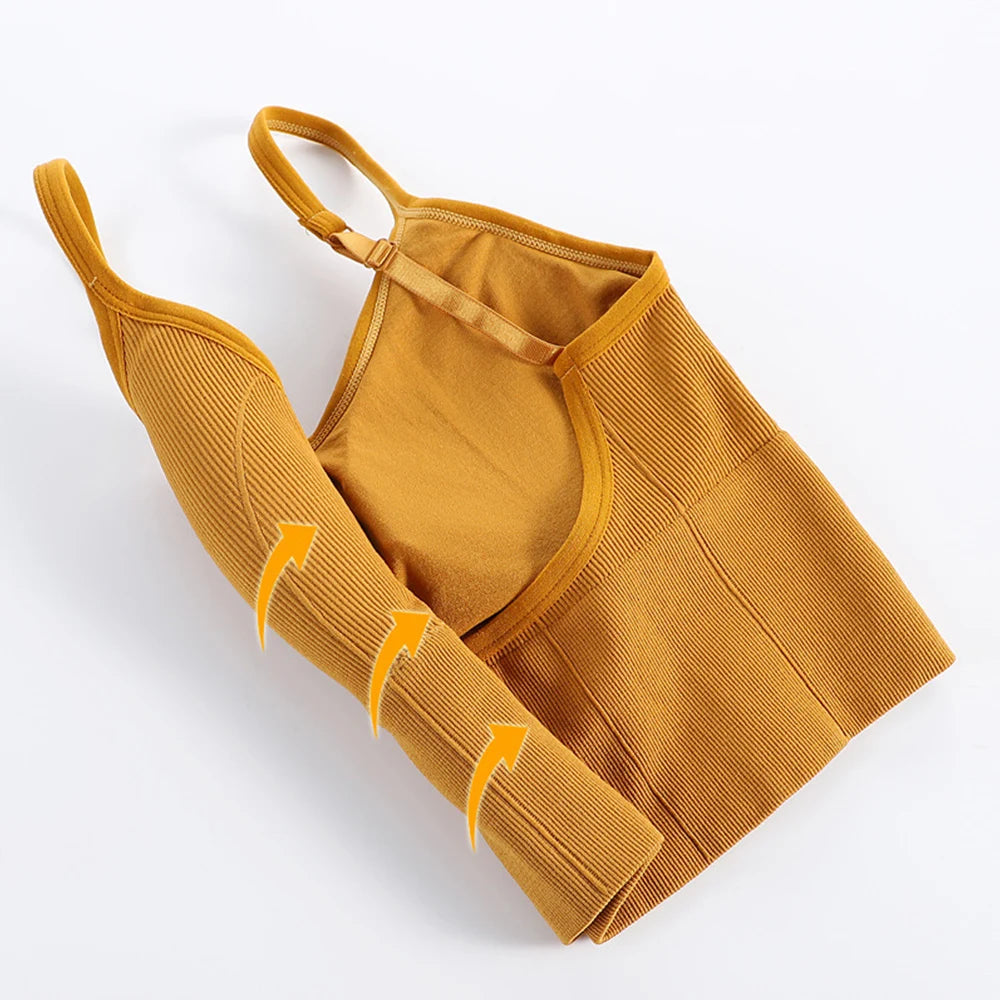 Women Sexy Tops Tube Push Up Bra Female Streetwear Sleeveless Camis Seamless Sport Lingerie Tee Crop Top Bandeau Top Tanks