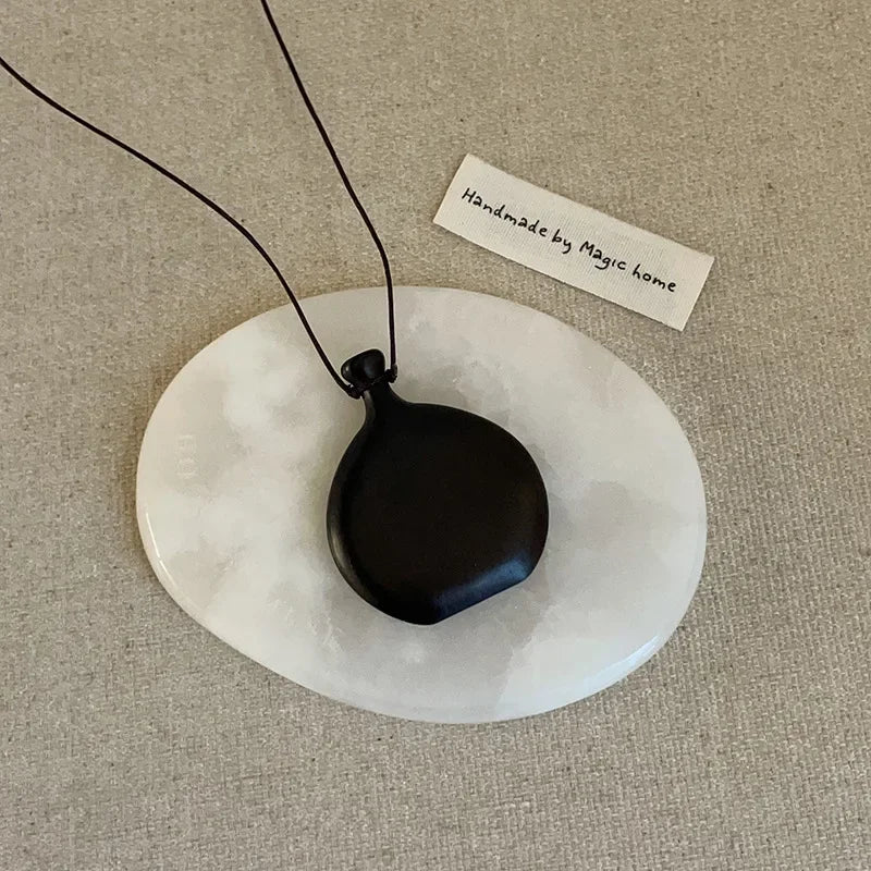 Wooden Pendant Necklace Female Fashion Sweater Chain