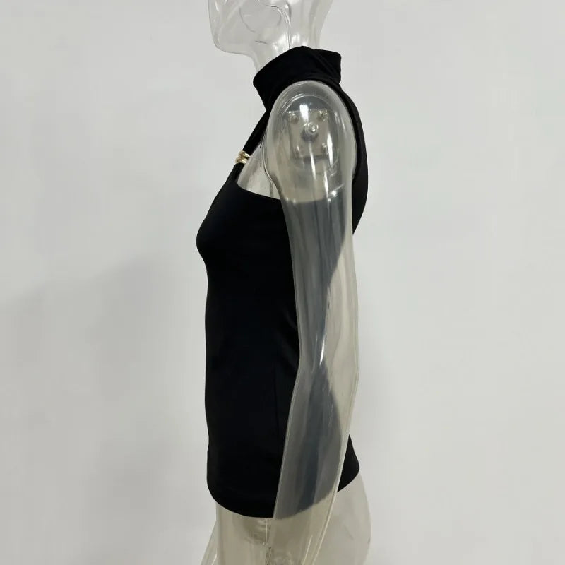 Tossy Summer Fashion Sexy Tank Top Pullover For Women Slim Off-Shoulder Patchwork Strapless Y2k Vest Top Female Cropped Top 2025