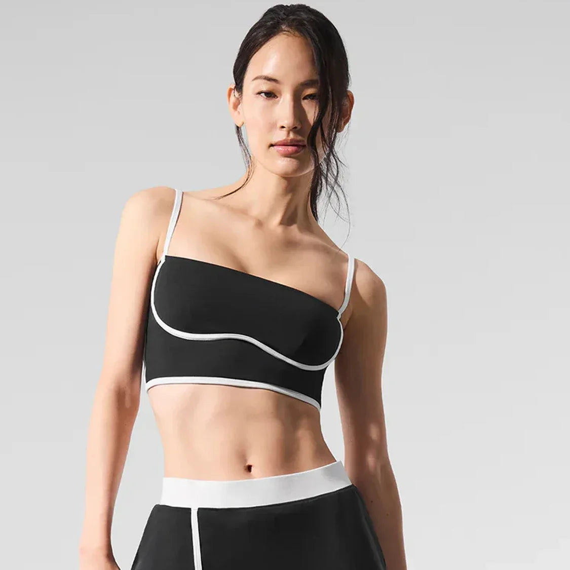 Yoga Tops for Women Crop Tops Airbrush Streamlined Bra Tank Slimming and Tight Fitting Camisole Yoga Exercise and Fitness Vest