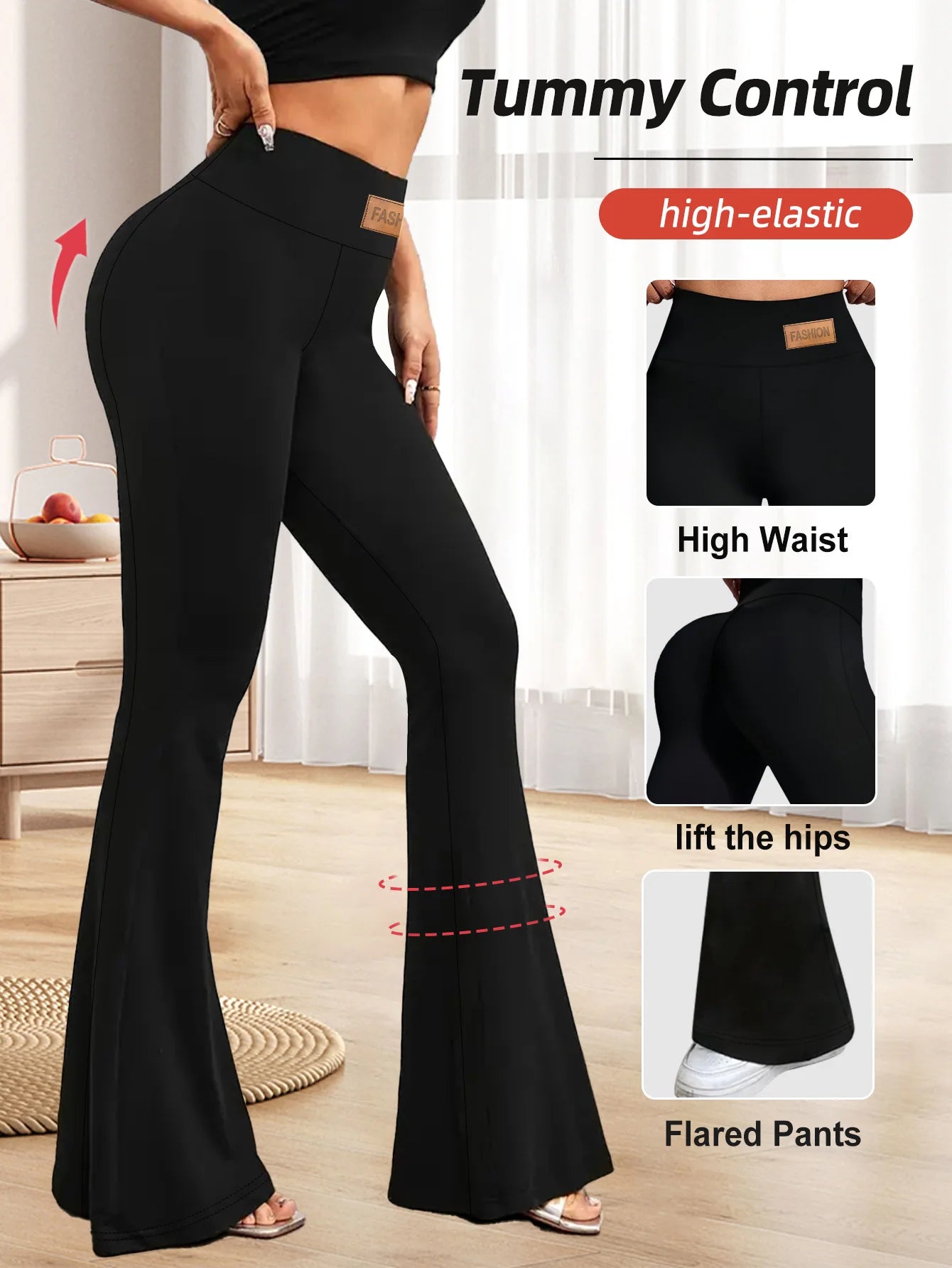 Women's Yoga Pants Summer  High Waist  Flared Trousers  Tummy Control Workout Leggings  Hot  Sales Pants for Women