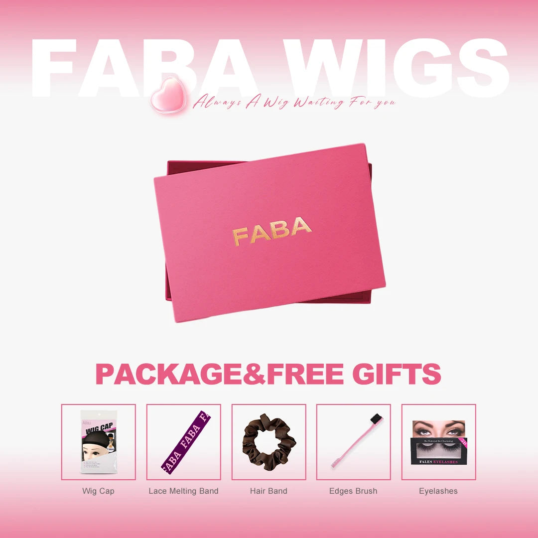 FABA Glueless Wigs Human Hair 7x5 Wear and Go Glueless Wig Pre Plucked  with Natural Hairline Burgundy Body Wave Wigs For Women