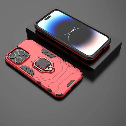 Shockproof Armor Case For iPhone 14 15 Pro Max Cover Holder Back Coque for iphone 11 12 13 Mini 7 8 Plus X XR XS Phone Cases