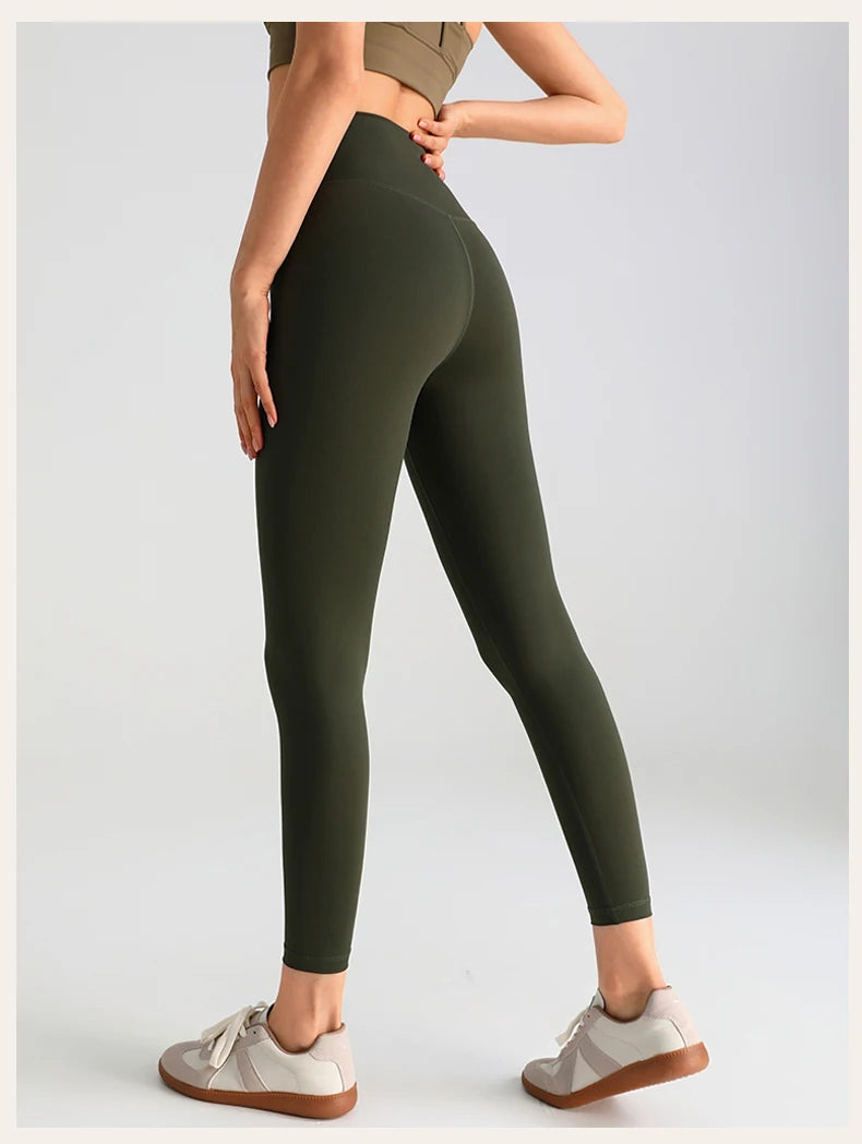 Women's Yoga Pants Gym Leggings Lady's Girl Fitness Soft touch Tights High Waist Elastic Breathable No T Line Sports Pants