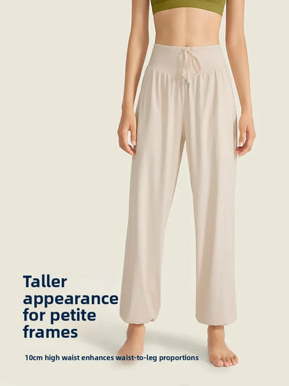 Women's Casual Loose Yoga Pants Dance Running Outdoor Sports Long Trousers Qui Dry Breathable Comfortable Sweatpants