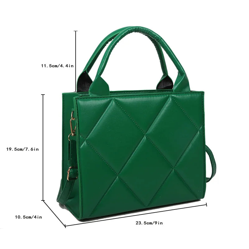 Casual Large Capacity Ladies Handbags Top-handle Bags Fashion Plaid Crossbody Shoulder Bags For Women Gift