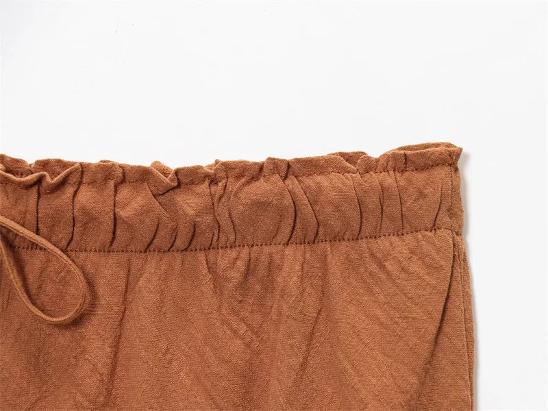 Women's Skirt New Fall 2025 Solid Color Drawstring Design Skirt Skirt Casual Fashion Personality Versatile