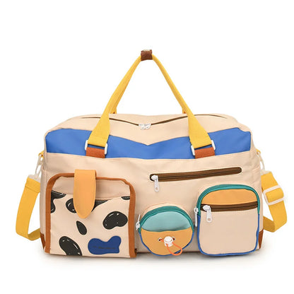 Women's Gym Tote Bags - Gym bags, large capacity sports bags for yoga, travel and fitness essentials - stylish design-tan