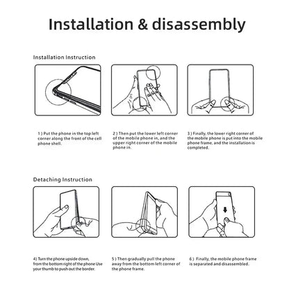 Hybrid Silicone Frame Aluminum Metal Phone Cases For iPhone 16 15 Pro Max 14 13 12 Better Heat Bumper
