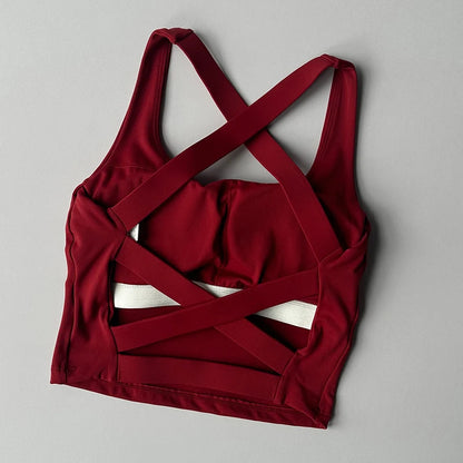 Women Sports Bra Top Push Up Fitness Yoga Bra Underwear Sport Tops For Women Breathable Running Vest Bralette Gym Wear Female