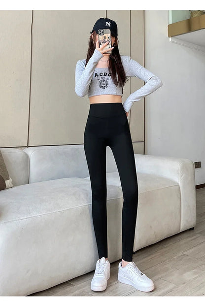 Women's high-waist tight yoga pants spring and autumn abdominal leggings to wear a variety of sports women's pants