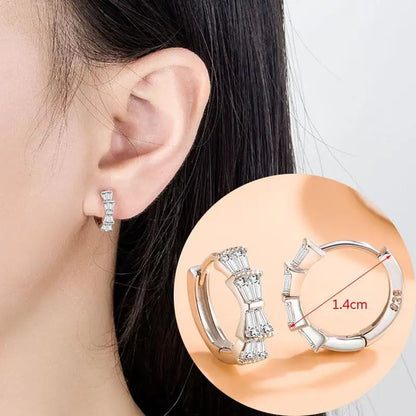 Crystal Earing Brincos Pendientes Mujer Earrings Stud Orecchini Oorbellen Women Jewelry Zircon Stud Earrings For Women Brinco