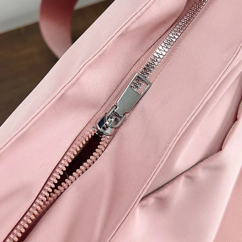 Women's Bag Solid Color Tote Bag Commuting Shoulder Bag Leisure Simple Mommy Go Out Bag Large Capacity Nylon Handbag