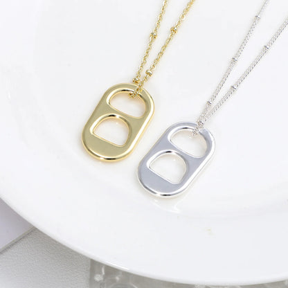 2 Pcs Pull-up Necklace Cute Necklaces Aesthetic Girlfriend Simple for Women Ladies Vintage Trendy
