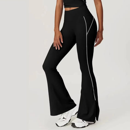 Yoga Pants Women High Waist Lift Hip Fitness Running Training Sweatpants Micro Pants Slim Slim Flared Pants Outer Wear