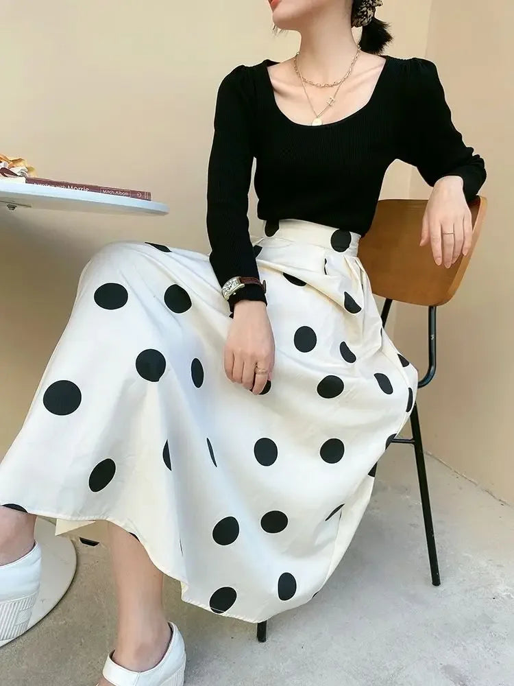 Skirts for Women Chic and Elegant High Waist New In Woman Skirt Clothing Trend 2024 Y2k Vintage A Line Casual Modest Streetwear
